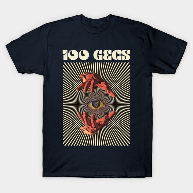 Hand Eyes 100 Gecs T-Shirt by Kiho Jise